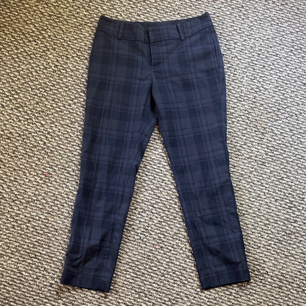 Calvin Klein Dark Plaid Trousers